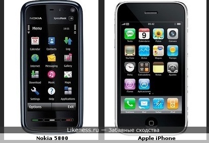 Nokia 5800 мне напоминает Apple iPhone