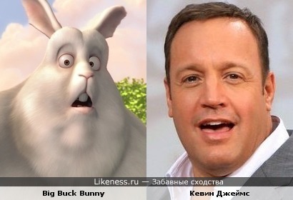 Big Buck Bunny похож на Кевина Джеймса (&quot;Метод Хитча&quot;)