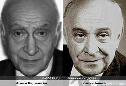 Быков и Карапетян похожи