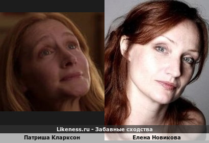 Патриша Кларксон похожа на Елену Новикову