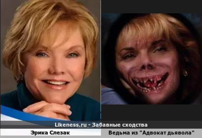 Эрика Слезак напоминает Ведьму из "Адвокат дьявола"