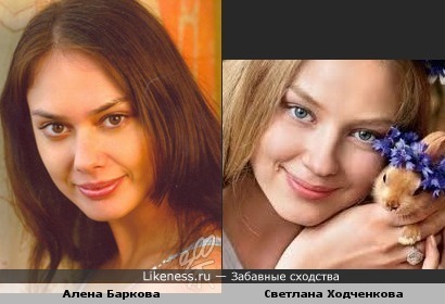 Алена Баркова и Светлана Ходченкова похожи