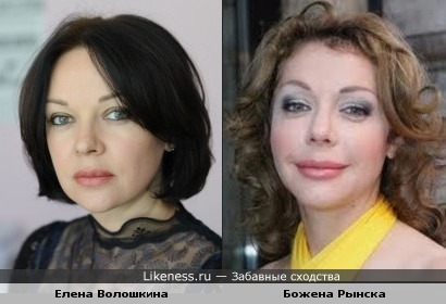 Елена Валюшкина и Божена Рынска похожи