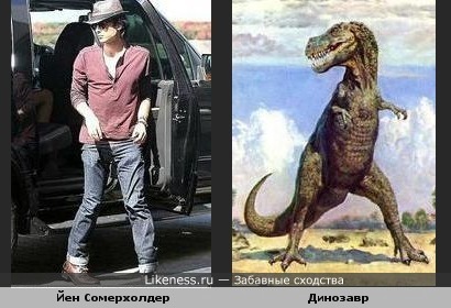 Йен Сомерхолдер (Деймон Сальваторе) похож на Динозавра