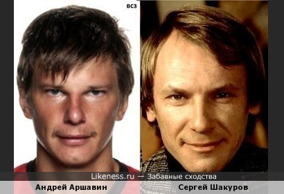 Андрей Аршавин похож на Сергея Шакурова