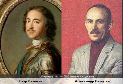 Александр Пашутин похож на Петра I
