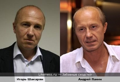 Игорь Шакарян и Андрей Панин показались похожими