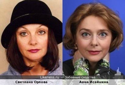 Светлана Орлова и Анна Исайкина