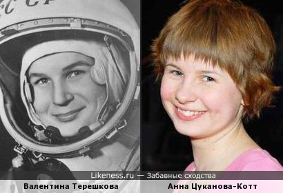 Валентина Терешкова и Анна Цуканова-Котт