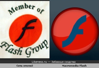 Сеть отелей в Египте позаимствовала логотип у Adobe Macromedia Flash