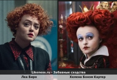Леа Бирн в сериале напомнила имиджем Красную королеву