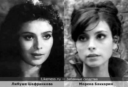Две красавицы: Либуше Шафранкова и Морена Баккарин