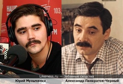 Юрий Музыченко похож на Александра Панкратова-Черного