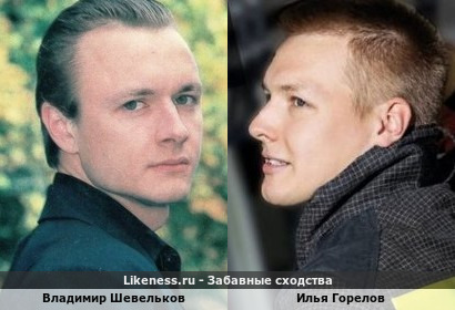 Владимир Шевельков в молодости и Илья Горелов похожи