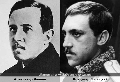 Александр Чаянов и Владимир Высоцкий