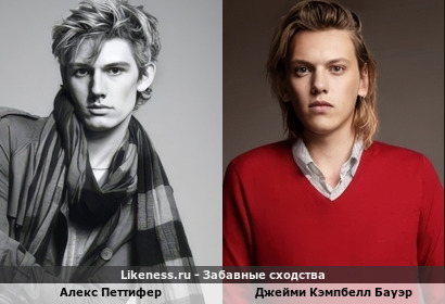 Алекс Петтифер похож на Джейми Кэмпбелла Бауэра