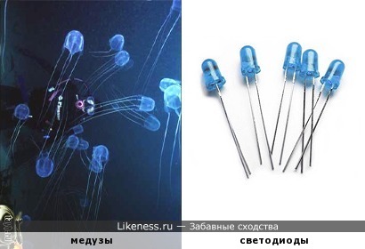 Светодиоды напоминают медуз
