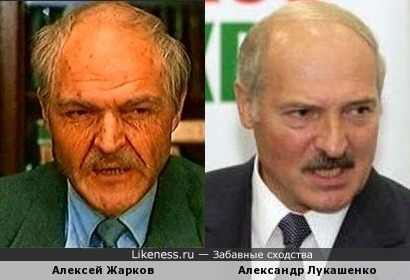 Александр Лукашенко похож на Алексея Жаркова