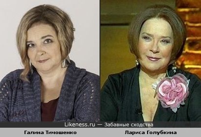 Галина Тимошенко (психолог &quot;Понять, простить&quot;) похожа на Ларису Голубкину