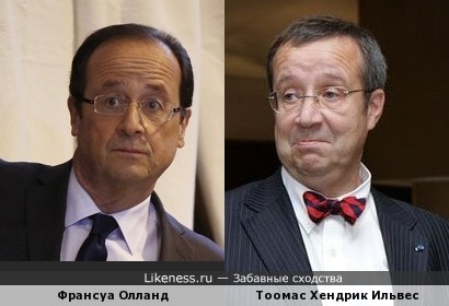 Франсуа Олланд (президент Франции) vs Тоомас Хендрик Ильвес (президент Эстонии)
