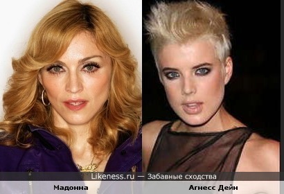 Мадонна и Агнесс Дейн — считаю, что похожи