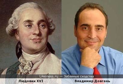 Людовик XVI похож на Владимира Довганя
