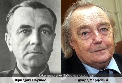 Фридрих Паулюс похож на Эдуарда Марцевича