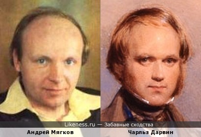 Андрей Мягков похож на Чарльза Дарвина