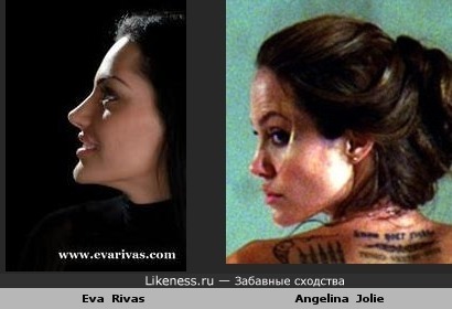 Eva Rivas пахожа на Angelina Jolie
