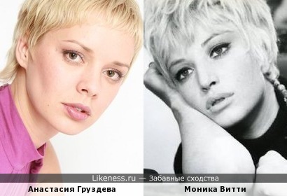 Анастасия Груздева и Моника Витти