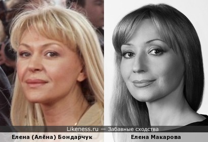 Елена (Алёна) Бондарчук и Елена Макарова