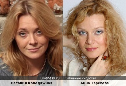 Наталия Колодяжная похожа на Анну Терехову