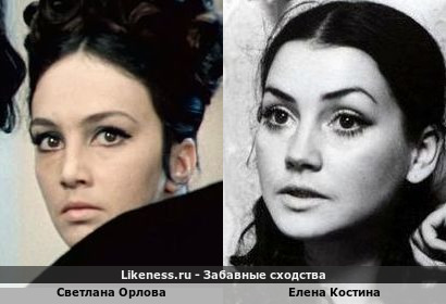 Светлана Орлова похожа на Елену Костину