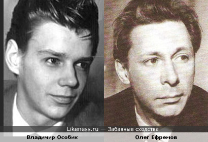 Владимир Особик и Олег Ефремов похожи