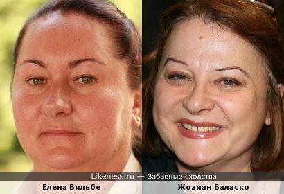 Елена Вяльбе и Жозиан Баласко