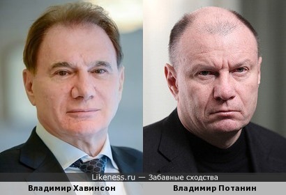 Владимир Хавинсон и Владимир Потанин
