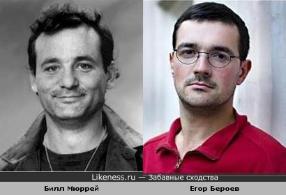 Егор Бероев похож на Билла Мюррея