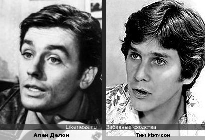 Ален Делон и Тим Мэтисон похожи.