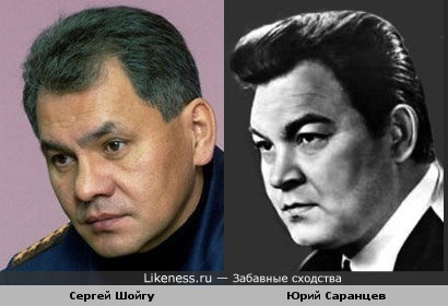 Сергей Шойгу и Юрий Саранцев похожи.