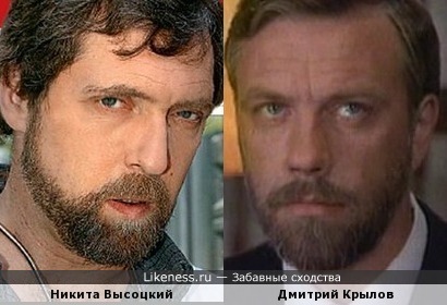Никита Высоцкий и Дмитрий Крылов похожи.