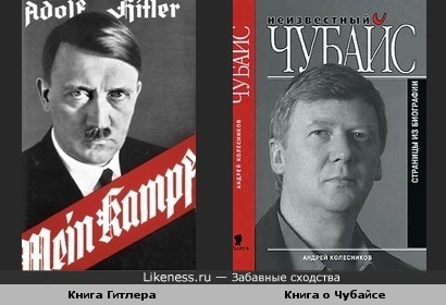 Mein Kampf, Неизвестный Чубайс, книги, обложки