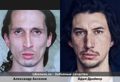 Александр Аксенов похож на Адама Драйвера