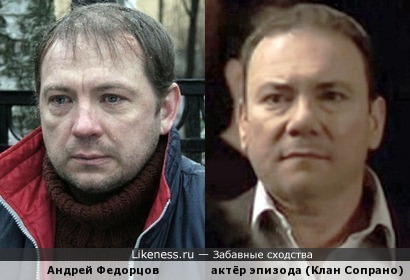Андрей Федорцов похож на Ричарда Петрочелли