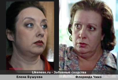 Елена Бушуева похожа на Флоринду Чико