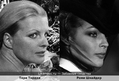 Тери Тордаи в полупрофиль напомнила Роми Шнайдер