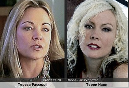 Американская певица и актриса Терри Нанн и Тереза Расселл