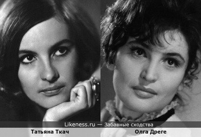 Молодая Татьяна Ткач напоминает Олгу Дреге