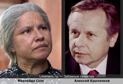 Марлейда Сото в великолепном сериале "Сто лет одиночества" и Алексей Крыченков