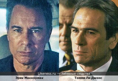 Эрик Маккормак в сериале "Девять тел в мексиканском морге" и Томми Ли Джонс