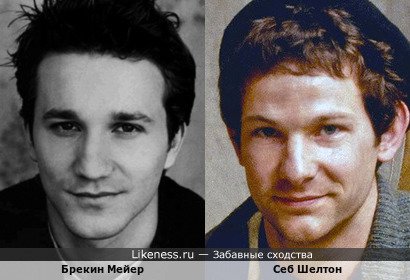 Актёр Брекин Мейер и Себ Шелтон, участник группы "Dexys Midnight Runners"